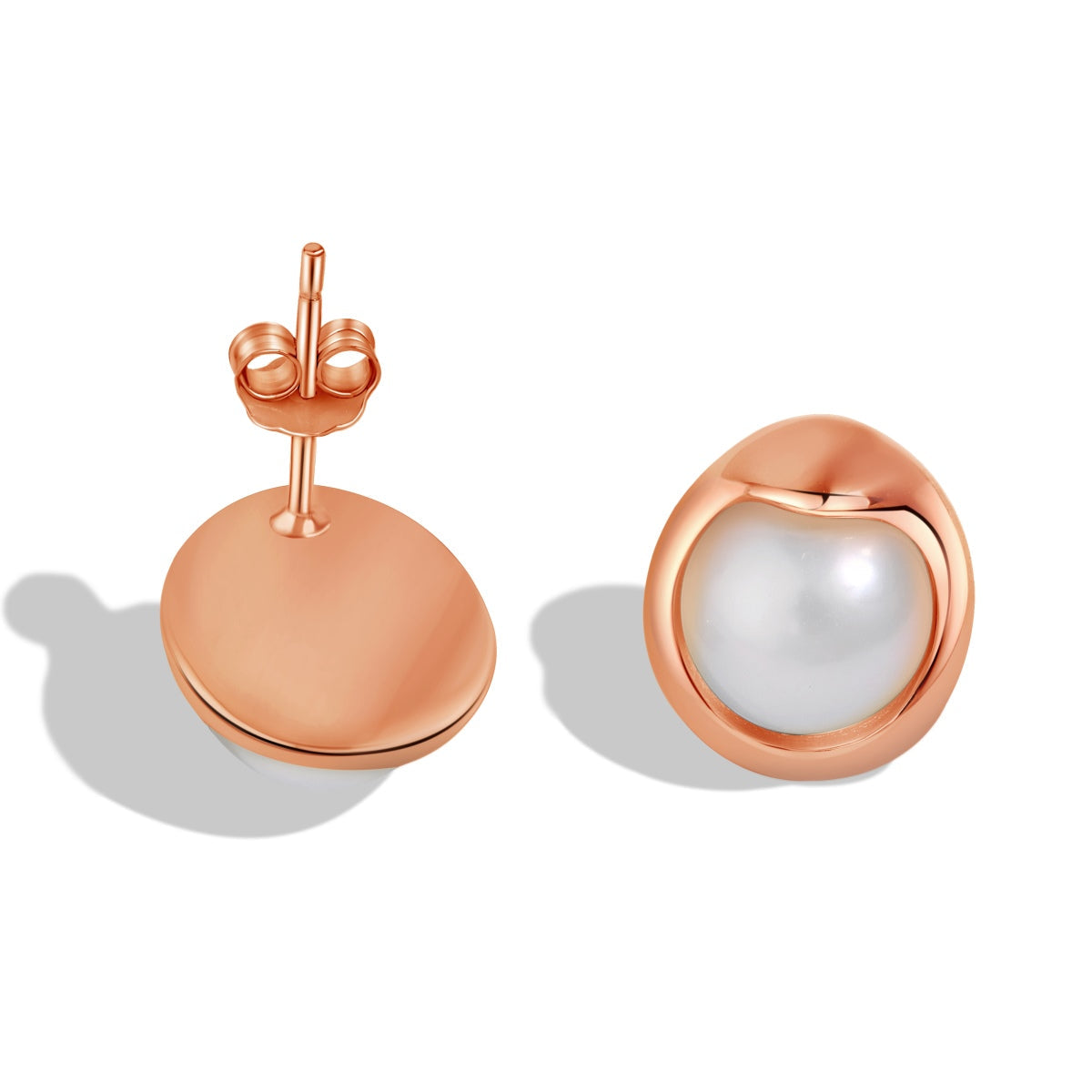 [Aurora]Dainty Bread Pearl Earrings