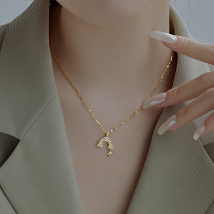 [AURORA]Unique Rainbow Star Necklace