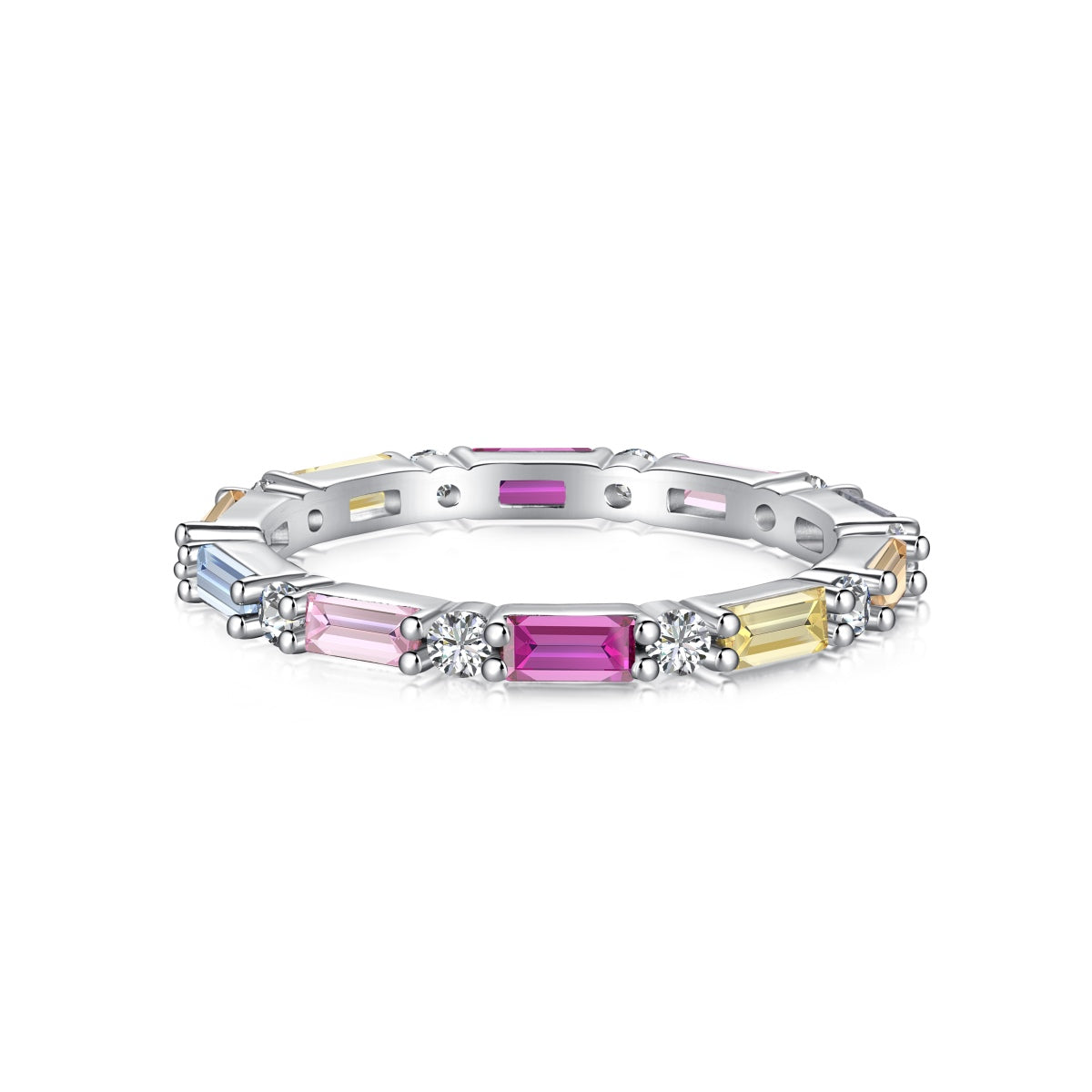 [AURORA]Lively In Shades Elegant Radiant Cut Daily Ring