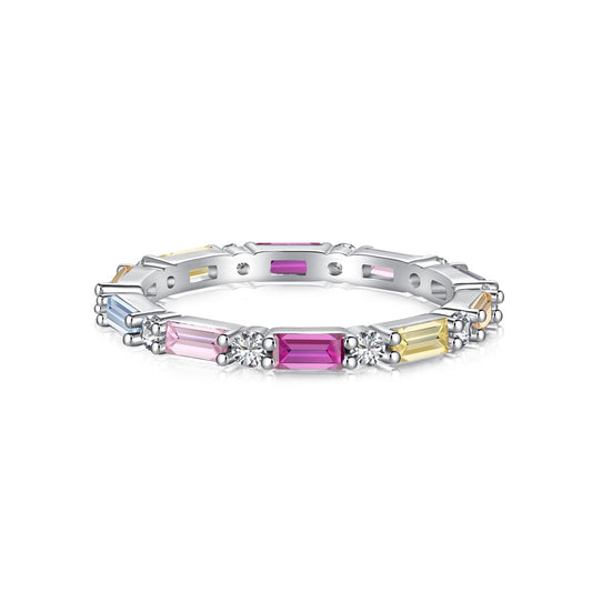 [AURORA]Lively In Shades Elegant Radiant Cut Daily Ring
