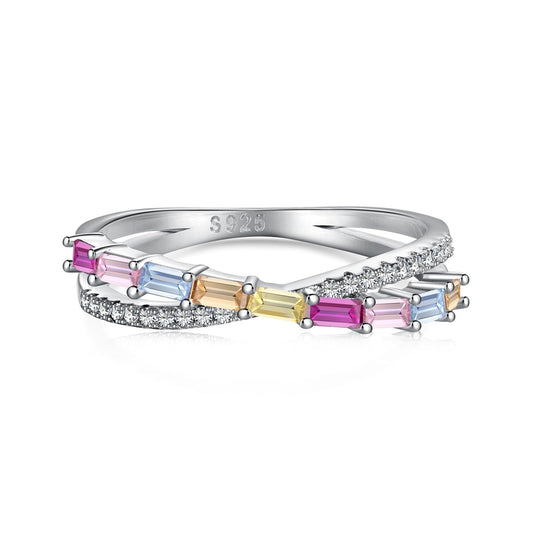 [AURORA]Energetic Elegant Radiant Cut Party Ring
