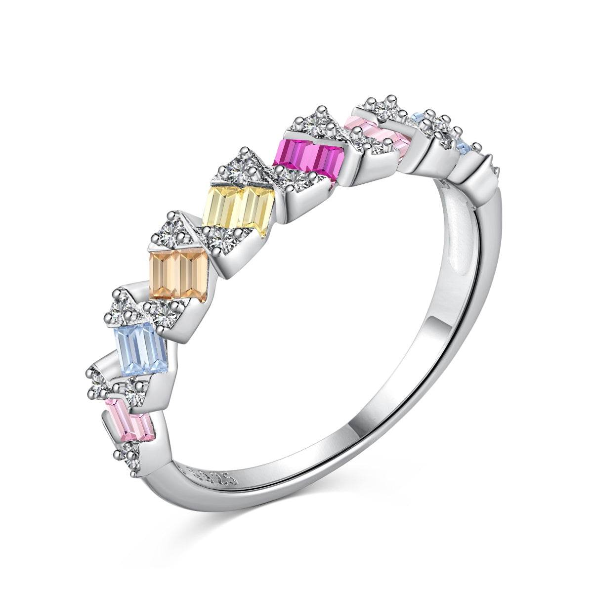 [Aurora]Delicate Vibrant Emerald Cut Daily Ring