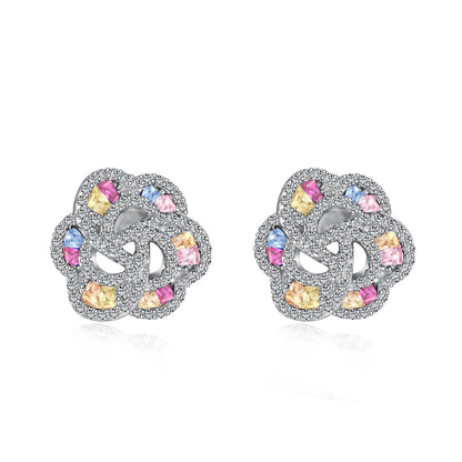 [AURORA]Exquisite Flower Shape Daily Earrings