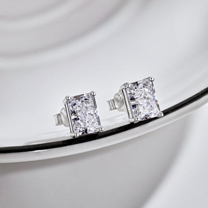 [AURORA]Radiant Luxurious Princess Cut Daily Earrings