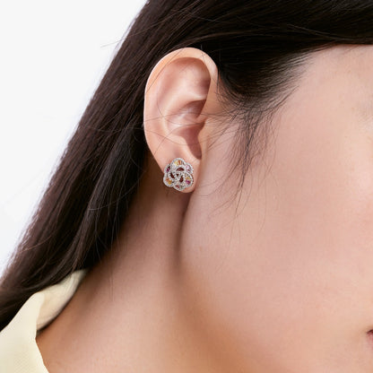 [AURORA]Exquisite Flower Shape Daily Earrings