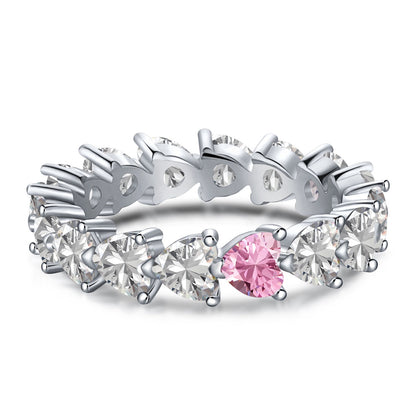 [AURORA]0,25 Karat Radiant Romance Herzschliff-Liebhaberring