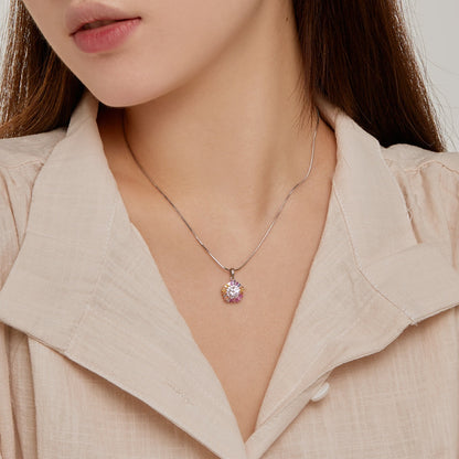 [Aurora]Charming Flower Colorful Necklace