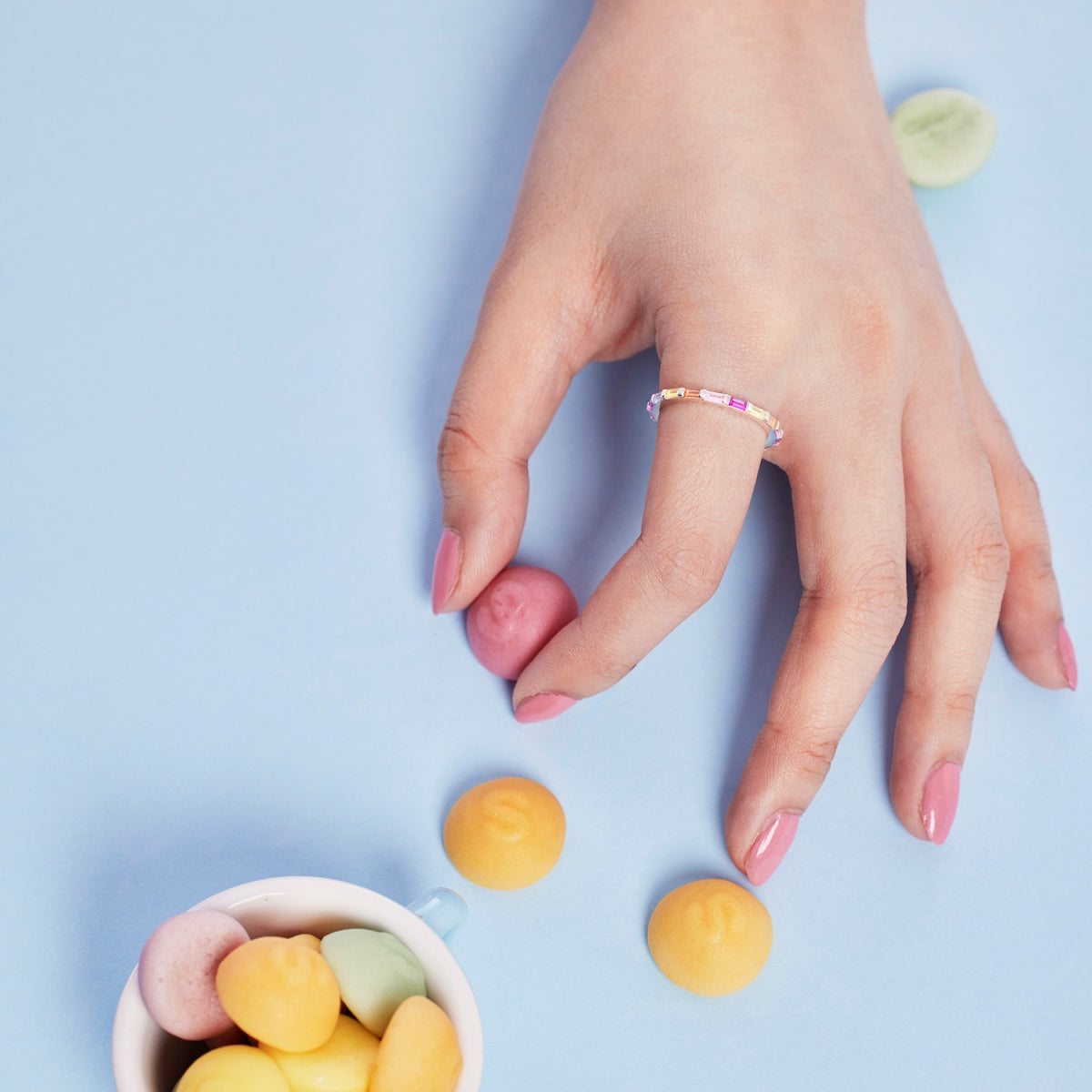 [Aurora]Lively In Shades Elegant Radiant Cut Daily Ring