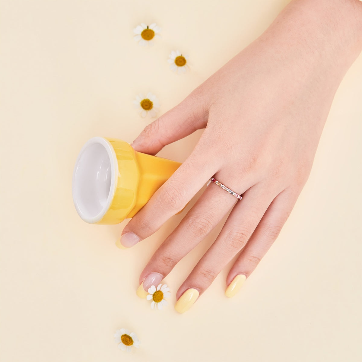 [Aurora]Charming Colorful Round Cut Daily Ring