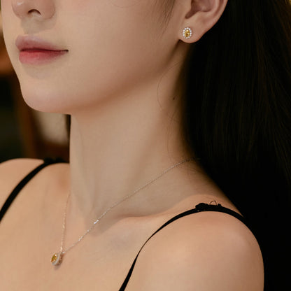 [Aurora]Delicate Unique Oval Cut Daily Earrings