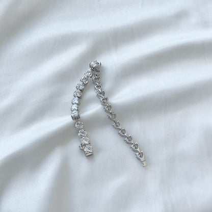 [AURORA]0,75 Karat Elegantes romantisches Herzform-Liebhaberarmband