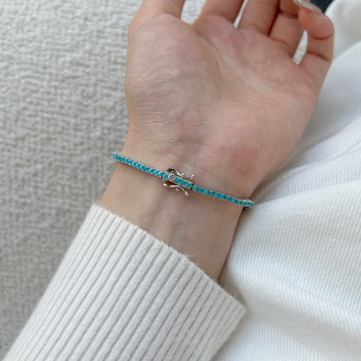 [AURORA]Schillerndes, exquisites Armband im Rundschliff für den Alltag