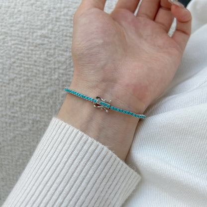 [AURORA]Schillerndes, exquisites Armband im Rundschliff für den Alltag