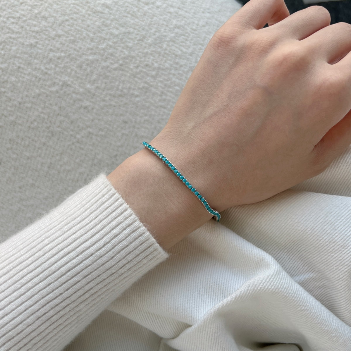 [AURORA]Schillerndes, exquisites Armband im Rundschliff für den Alltag