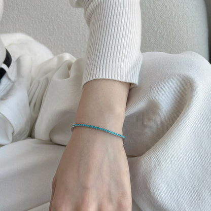 [AURORA]Schillerndes, exquisites Armband im Rundschliff für den Alltag