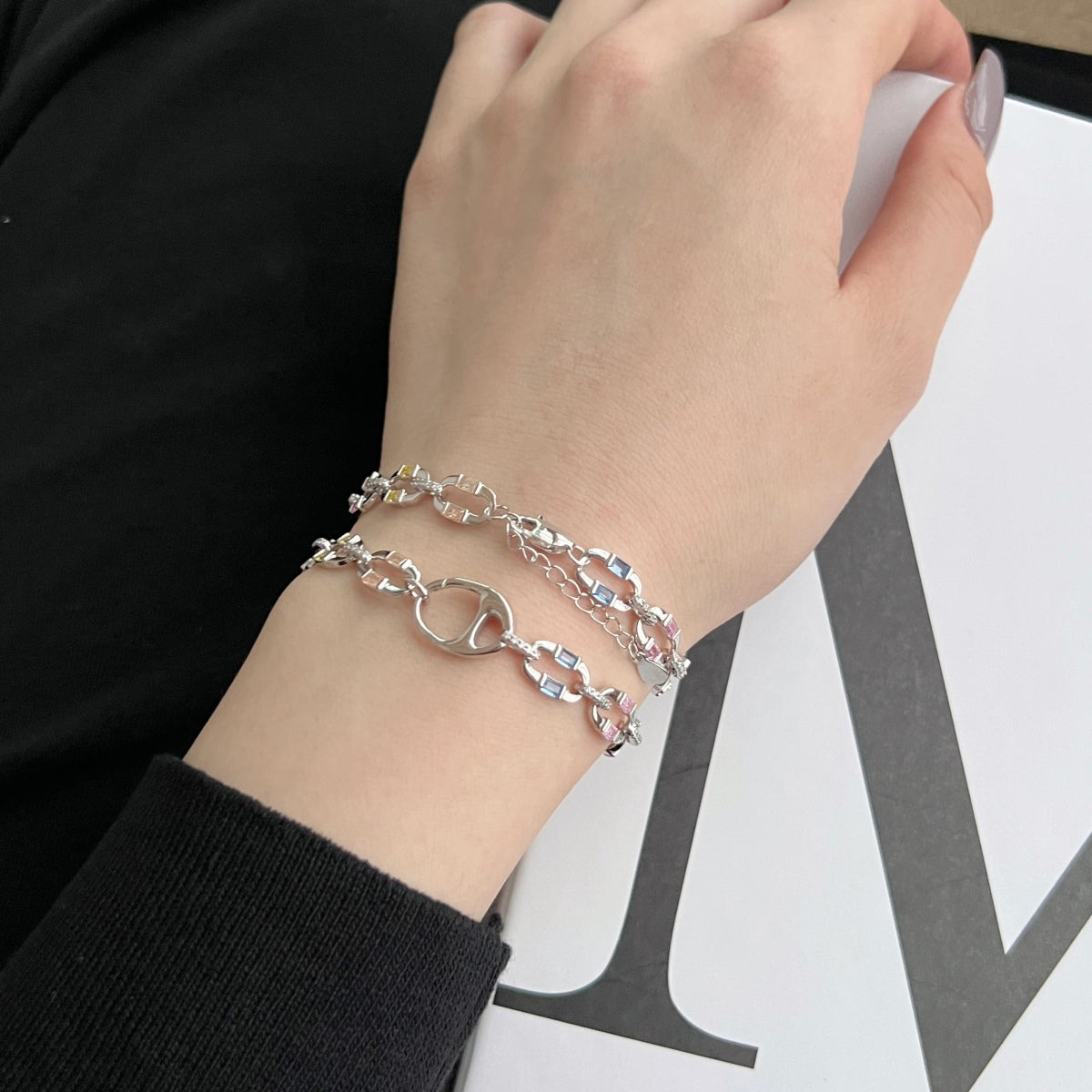 [Aurora]Dazzling Colorful Daily Bracelet