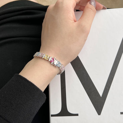 [AURORA] Zartes buntes Partyarmband mit mehreren Schnitten