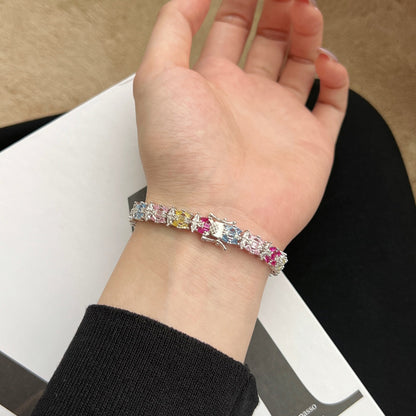 [AURORA] Zartes buntes Partyarmband mit mehreren Schnitten