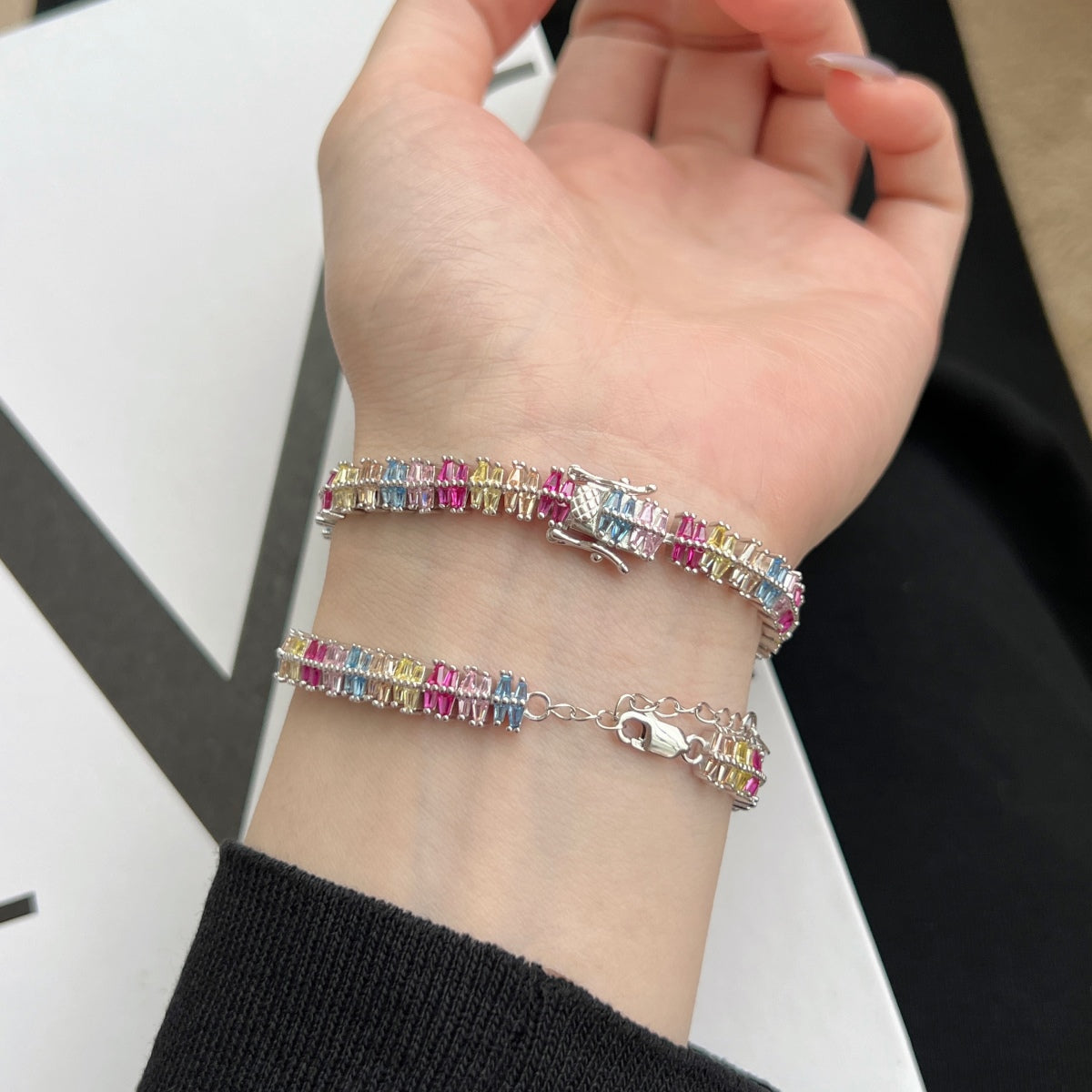 [AURORA]Funkelndes, exquisites Party-Armband mit mehreren Schliffen