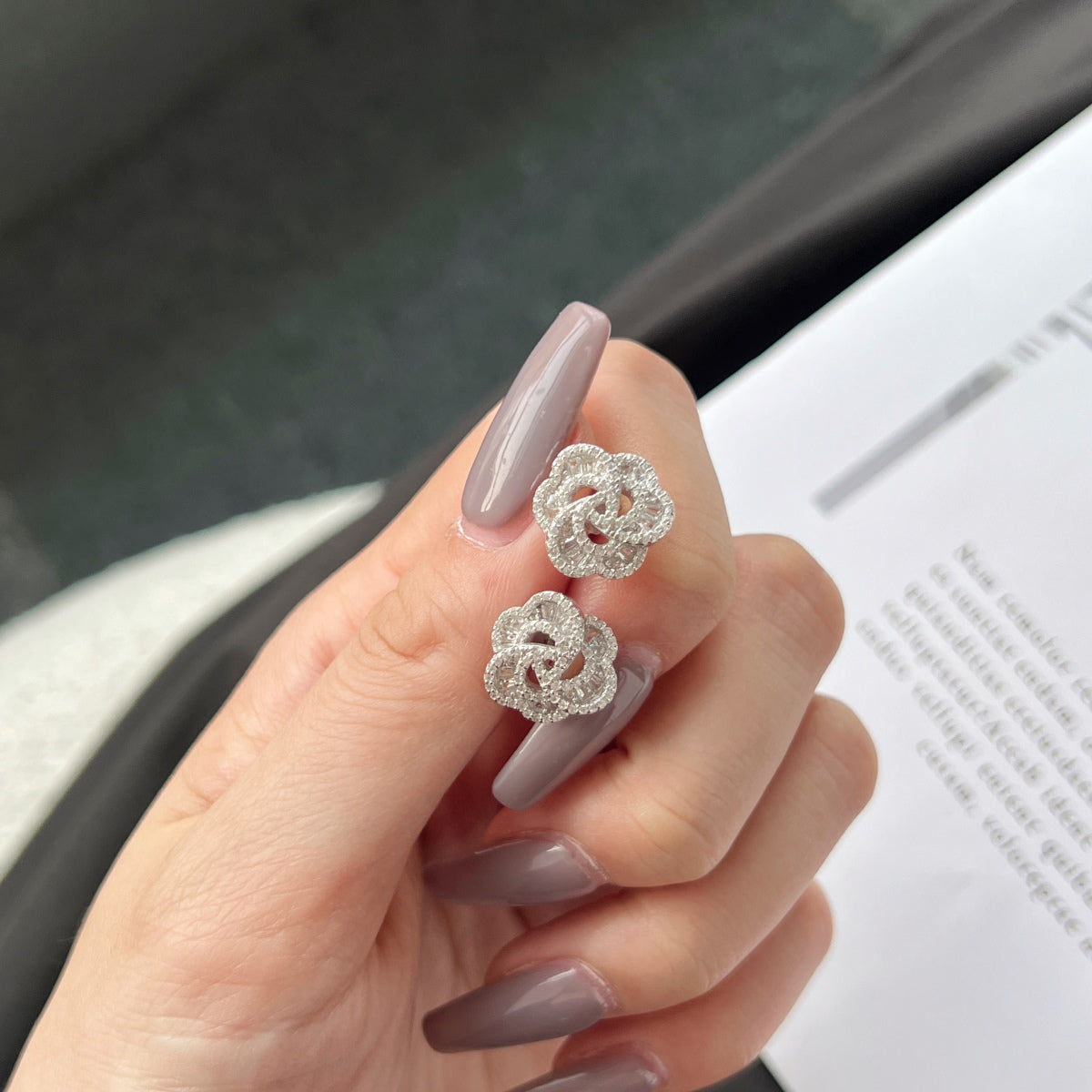[Aurora]Exquisite Flower Shape Daily Earrings