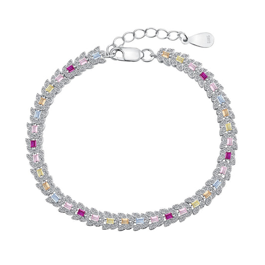 [Aurora]Delicate Colorful Multi Cut Daily Bracelet