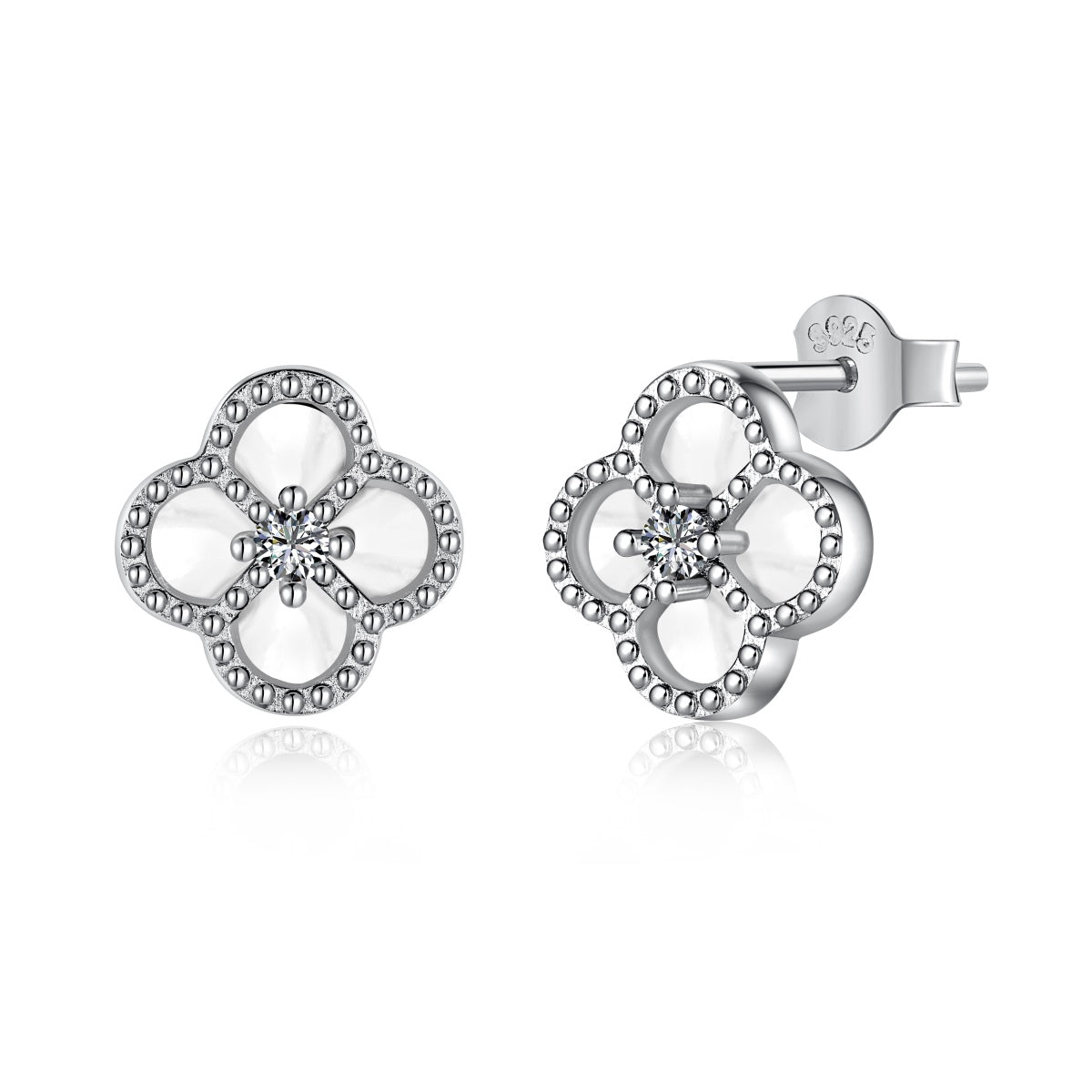 [Aurora]Four-Leaf Clover Flower Shape Exquisite Earrings
