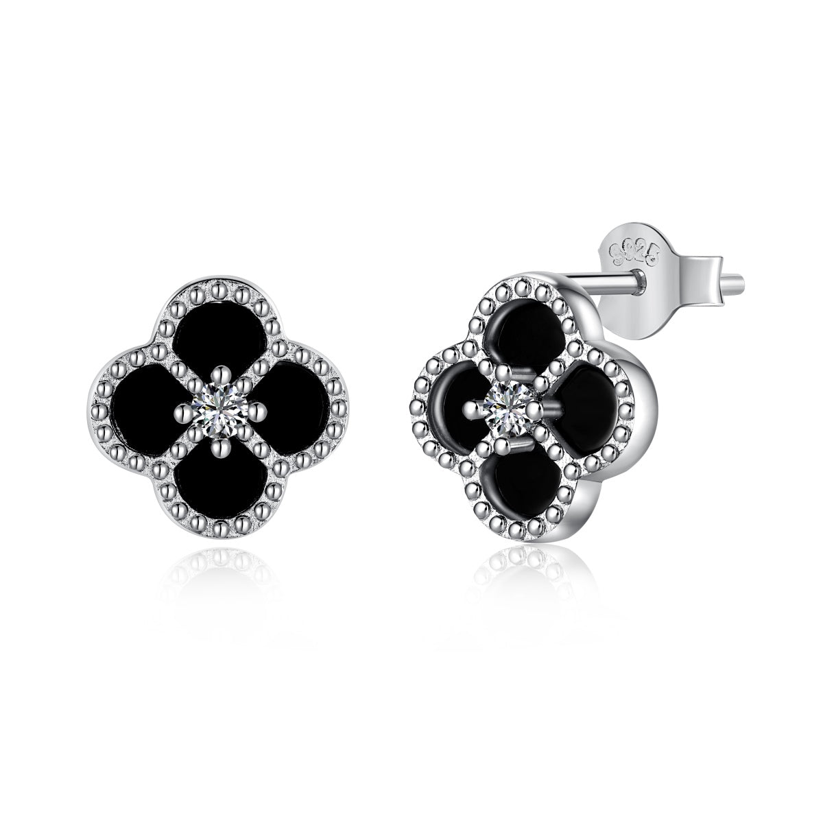 [Aurora]Four-Leaf Clover Flower Shape Exquisite Earrings