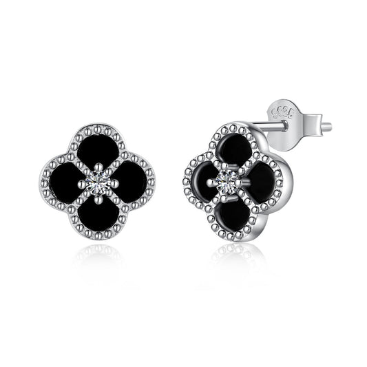 [Aurora]Four-Leaf Clover Flower Shape Exquisite Earrings