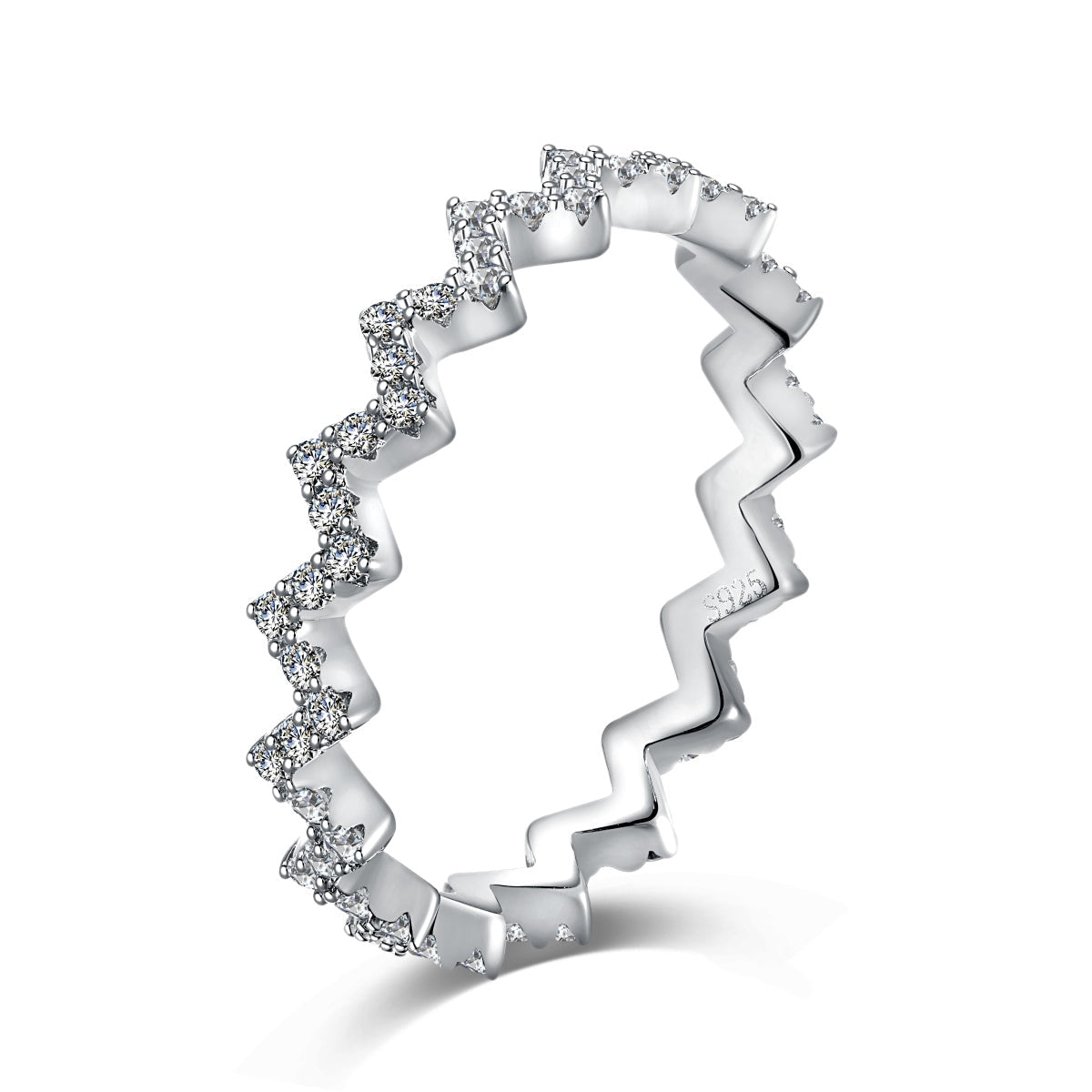[Aurora]Delicate Enchanting Wave Shape Daily Ring