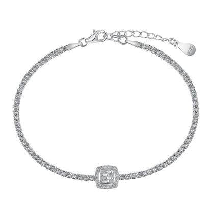 [AURORA]Luxuriöses schillerndes Bankettarmband in quadratischer Form