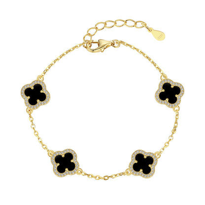 [Aurora]Four-Leaf Clover Exquisite Bracelet