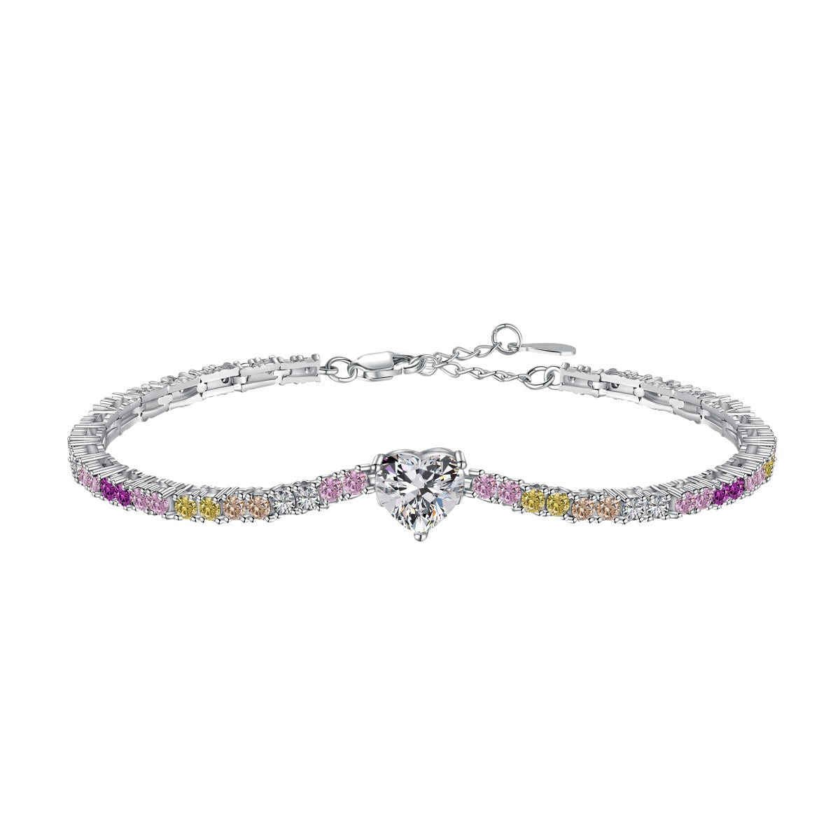 [Aurora]Delicate Romantic Heart Shape Lover Bracelet