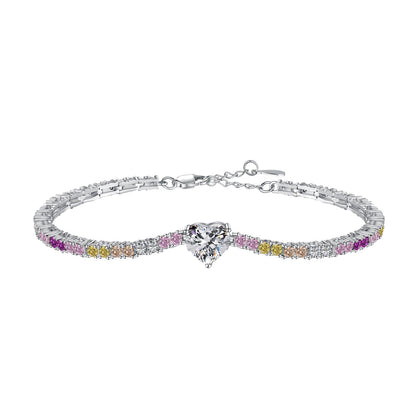 [Aurora]Delicate Romantic Heart Shape Lover Bracelet