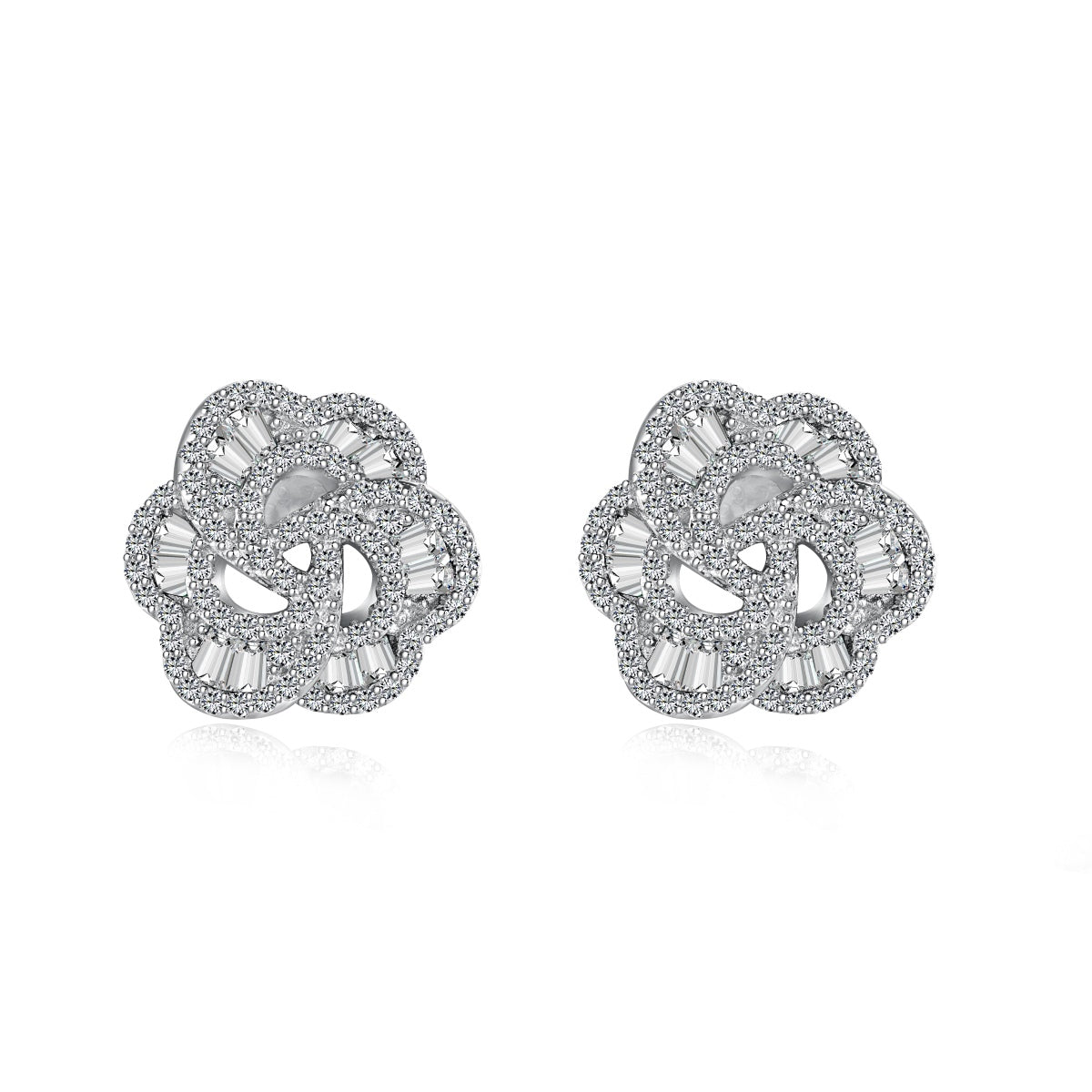 [AURORA]Exquisite Flower Shape Daily Earrings