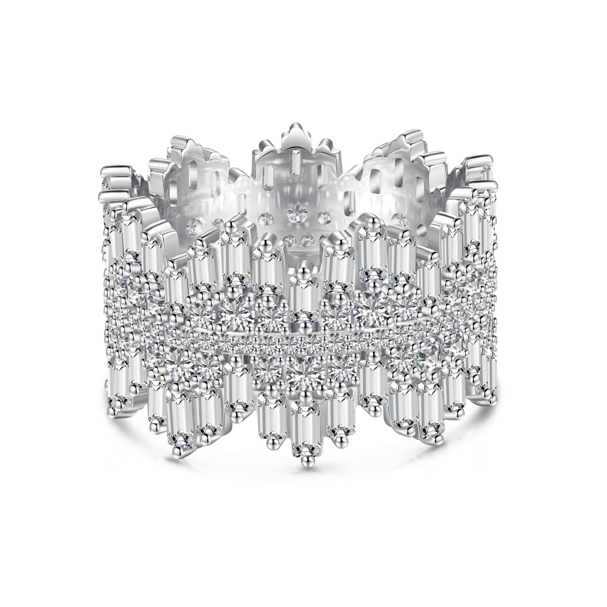 [AURORA]Luxurious Colorful Radiant Cut Daily Ring