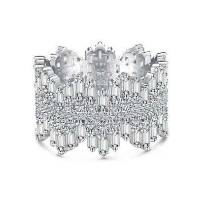 [AURORA]Luxurious Colorful Radiant Cut Daily Ring