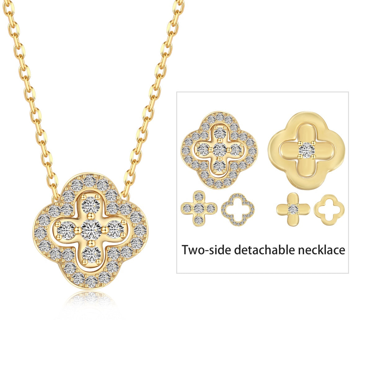 [Aurora]Four-Leaf Clover Various DIY Wearable Necklaces