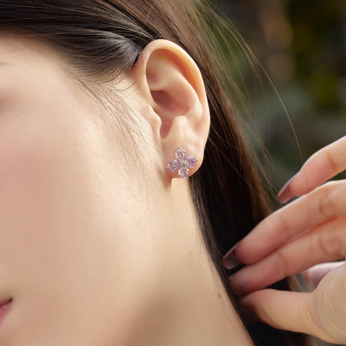 [Aurora]Four-Leaf Clover Eight-Pointed Star Earrings