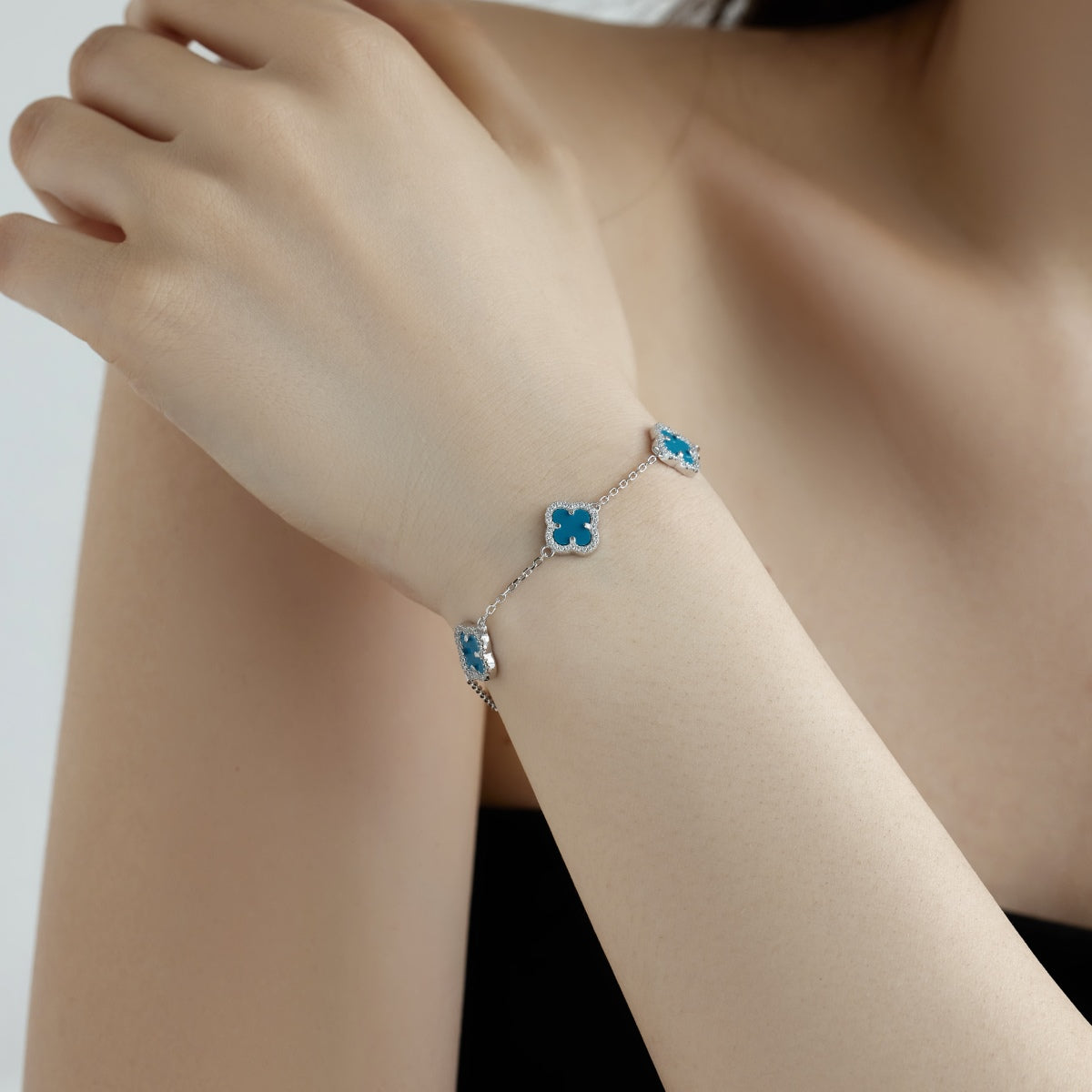 [Aurora]Four-Leaf Clover Exquisite Bracelet