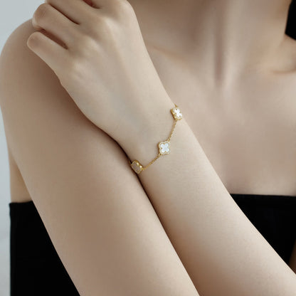 [AURORA]Four-Leaf Clover Exquisite Bracelet