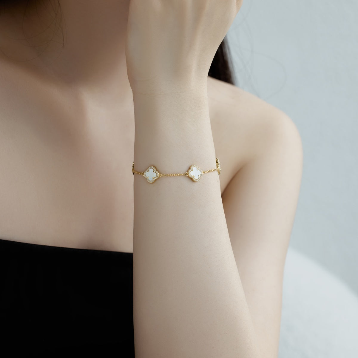 [Aurora]Four-Leaf Clover Exquisite Bracelet