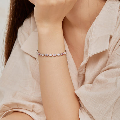 [AURORA]0,25 Karat strahlendes Wassertropfen-Armband für den Alltag