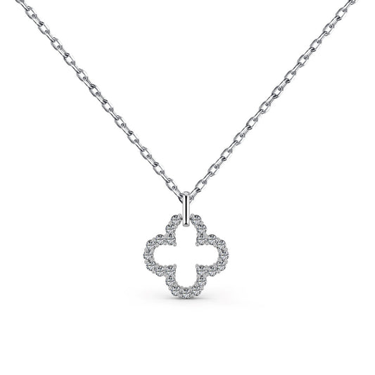 [AURORA]Four-Leaf Clover Hollow Design Exquisite Necklace