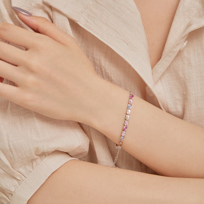 [AURORA] Verziertes buntes Partyarmband in Blumenform