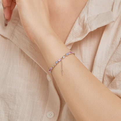 [AURORA] Verziertes buntes Partyarmband in Blumenform
