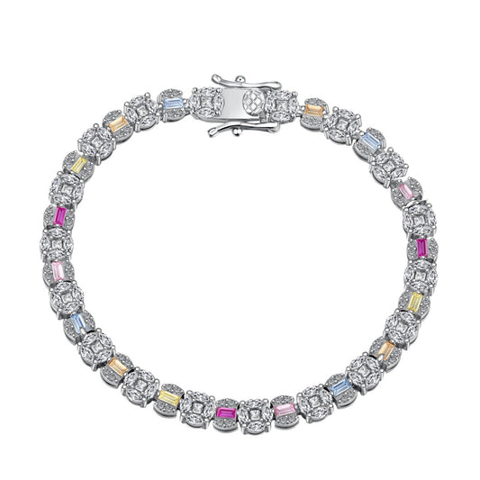 [AURORA]Dazzling Radiant Multi Cut Daily Bracelet