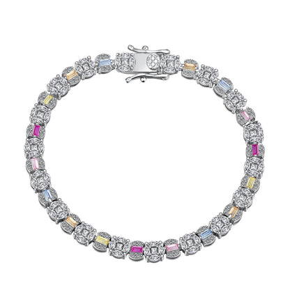 [Aurora]Dazzling Radiant Multi Cut Daily Bracelet