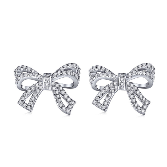 [AURORA]Dainty Bow Shape Earrings