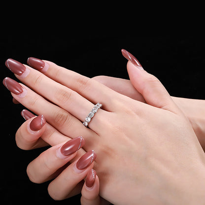 [AURORA]Eternity Round Cut Tennis Ring