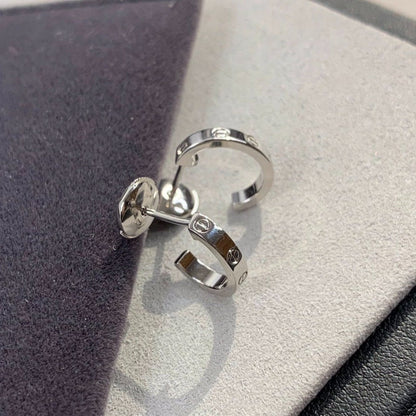 [Aurora]LOVE EARRINGS 2.65MM SILVER